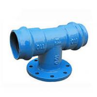 Double-socket Tee with Flange for PVC Pipe