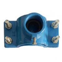 Clamp in ductile iron for pvc pipe