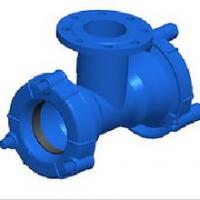 Double EX Socket Tee with Flanged Branch
